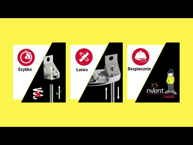 nVent CADDY Rod Lock wieszaki ze stali sprężynowej dla prętów
