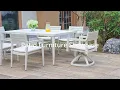 Kenzo Two Tone Design Modern Patio Dining Set - Life Outside