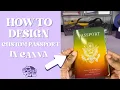 How To Design Custom Passport In Canva