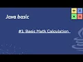 Java basic Basic Math Calculation