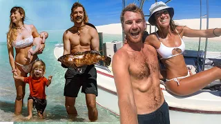 Spearfishing With Sailing LaVagabonde (CRAZY Sharks & Whales Encounter!) #TeamSeas