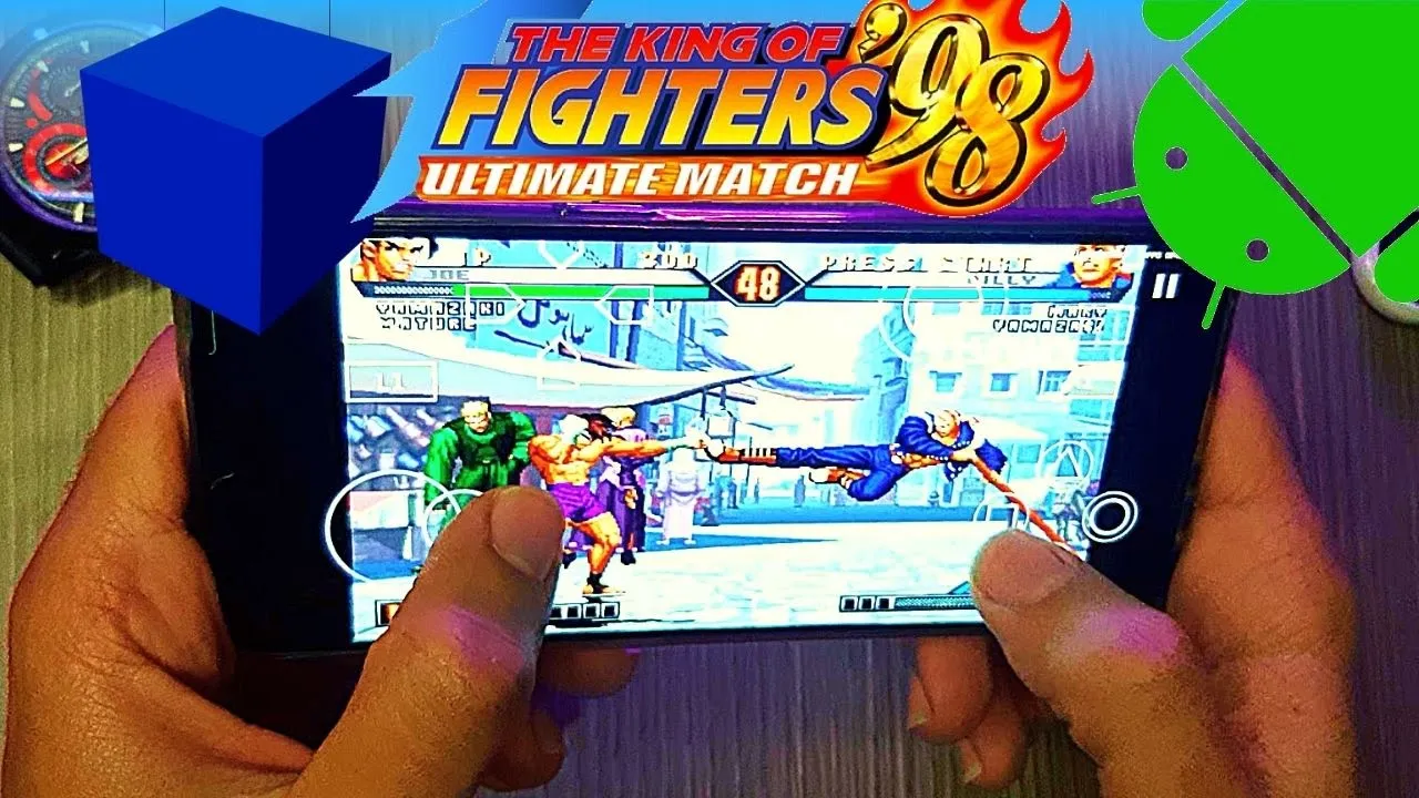 The King Of Fighters 98 Ultimate Match - PS2 Emulator Android Gameplay - AetherSX2 APK - Mobile 2022