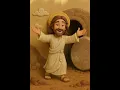 He Is Risen Happy Resurrection Day FIMO Clay-Style Bible Animation