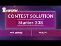 XOR Sorting XORSRT Starter 208 CodeChef Solution