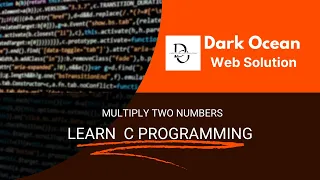 Simple C Program to Multiply Two Numbers C Programming Tutorial