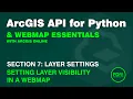 Setting WebMap Layer Visibility in ArcGIS Online uisng the ArcGIS API for Python