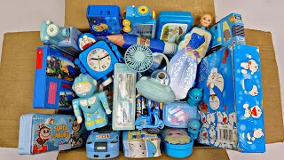 Ultimate BLUE STATIONERY📚🩵PencilBox, Pen, Sharpener, Geometry, Table fan, Lunchbox, Piggybank, Diary