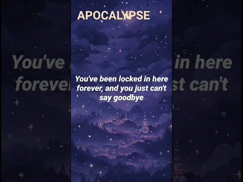 Apocalypse lyrics   #lyricolic #apocalypse #cigarette #music #viralsong #fyptrend