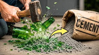 broken glass bottles are a gold mine most people fear them but i turn them into profit easily