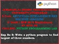 PYTHON PROGRAMMING LAB Exp 8