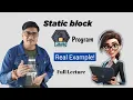 Static block in java in hindi Java Static block