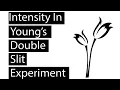 Intensity in Youngs Double Slit Experiment