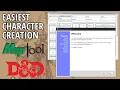 MapTool Tutorial - How to use the automated character creation