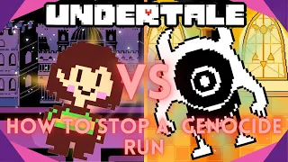 How To STOP A Genocide Run In Undertale As A Monster 