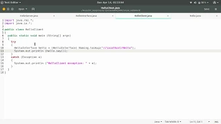 Java RMI implementation Java RMI