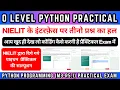 NIELIT Python Programming Practical Python MCQ Python Programming For O Level PreptShala