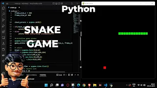Coding a Snake Game in Python ASMR Programming - No Talking
