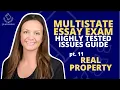 MEE HIGHLY TESTED ISSUES GUIDE Part 11 - REAL PROPERTY