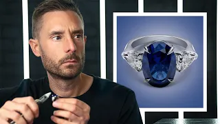 Making An Engagement Ring With A 7ct Blue Sapphire  Making An Engagement Ring With A 7ct Blue Sapphire