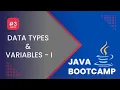 03 - Java Training Bootcamp Datatype Variables