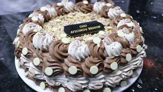 أسهل حلوى للمناسبات كيكة لاكريم بالقهوة والشوكولا! راقية، هشة ومذاقها كيدوب ف الفم 🎂✨