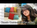 Unboxing Classic Cushions 24 24 inches and Yellow weaves multicolored covers 24 24 inches frm Amazon
