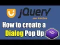 How to create a Dialog Pop Up Using jquery UI
