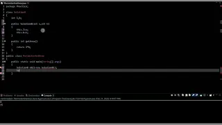 Java Program Tutorial using Constructor and Getter method to find the area of rectangle