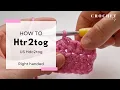 How to do a Half Treble 2 Together UK Half Double 2 together US Beginner Crochet