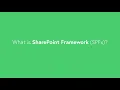 What is SharePoint Framework Introduction to SharePoint Framework
