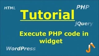 Execute PHP code in widget
