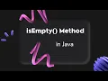 Treeset isEmpty method in java programming devtech7545