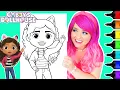 Coloring Gabby s Dollhouse Coloring Page Ohuhu Art Markers