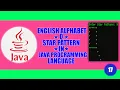 ENGLISH ALPHABET Q STAR PATTERN in JAVA Programming Language