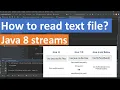 How to read a text file in Java with Streams