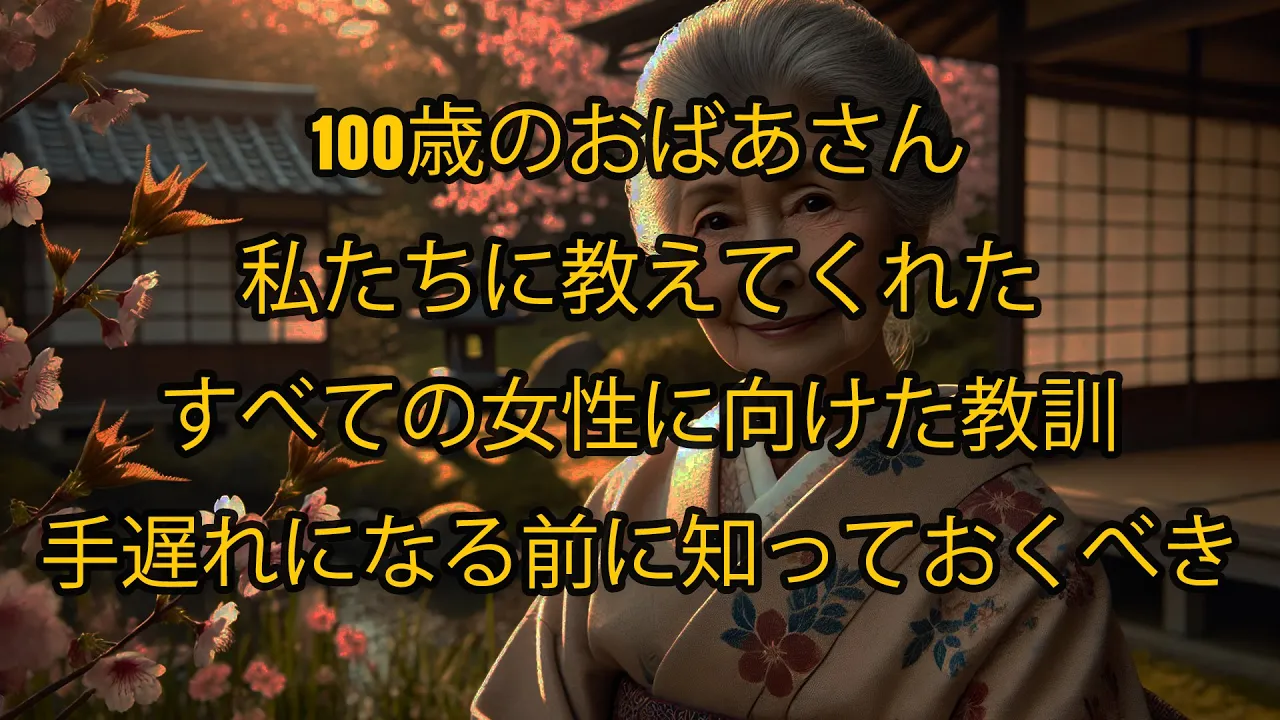 Outline Video 100歳の老婦人が私たちに教えてくれた、どの女性ももっと早く知っておくべき教訓
