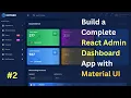 Build a Complete React Admin Dashboard App React Material UI Bootstrap 4 Light Dark Mode