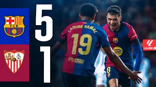 FC BARCELONA 5 vs 1 SEVILLA LALIGA MD10