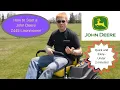 How to start a John Deere Z445 Lawnmower Zero Turn Lawn Mower