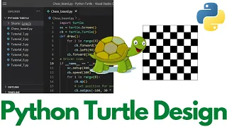 Chess Board Using Python GUI Python Programing Tutorial Python Turtle Programing