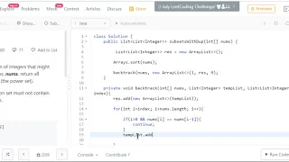 Subsets-II Leetcode 90