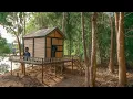 Download Lagu Camping hujan deras || Membangun shelter bambu sederhana di pinggir sungai besar