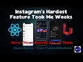 Instagram Clone Engineering React Native Laravel Full Stack Reels Stories Chat