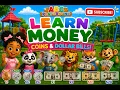 Money for Kids Learn Coins Dollar Bills Educational Flash Cards for Preschool Kindergarten