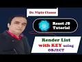 React Tutorial React Render List with Key using Object Dr Vipin Classes