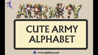 Cute Army Alphabet Numbers - Military-Themed Font for Creative Projects