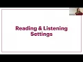 The Reading and Listening Section of the Libby App