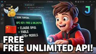 This Chinese JCode Coding Terminal Agent API KEY is FREE UNLIMITED Claude Fable Opus 100 Models