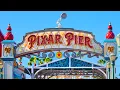 Pixar Pier at Disney California Adventure - Early Morning Walkthrough Pal-A-Round 4K POV