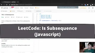 How To Solve Is Subsequence LeetCode Javascript